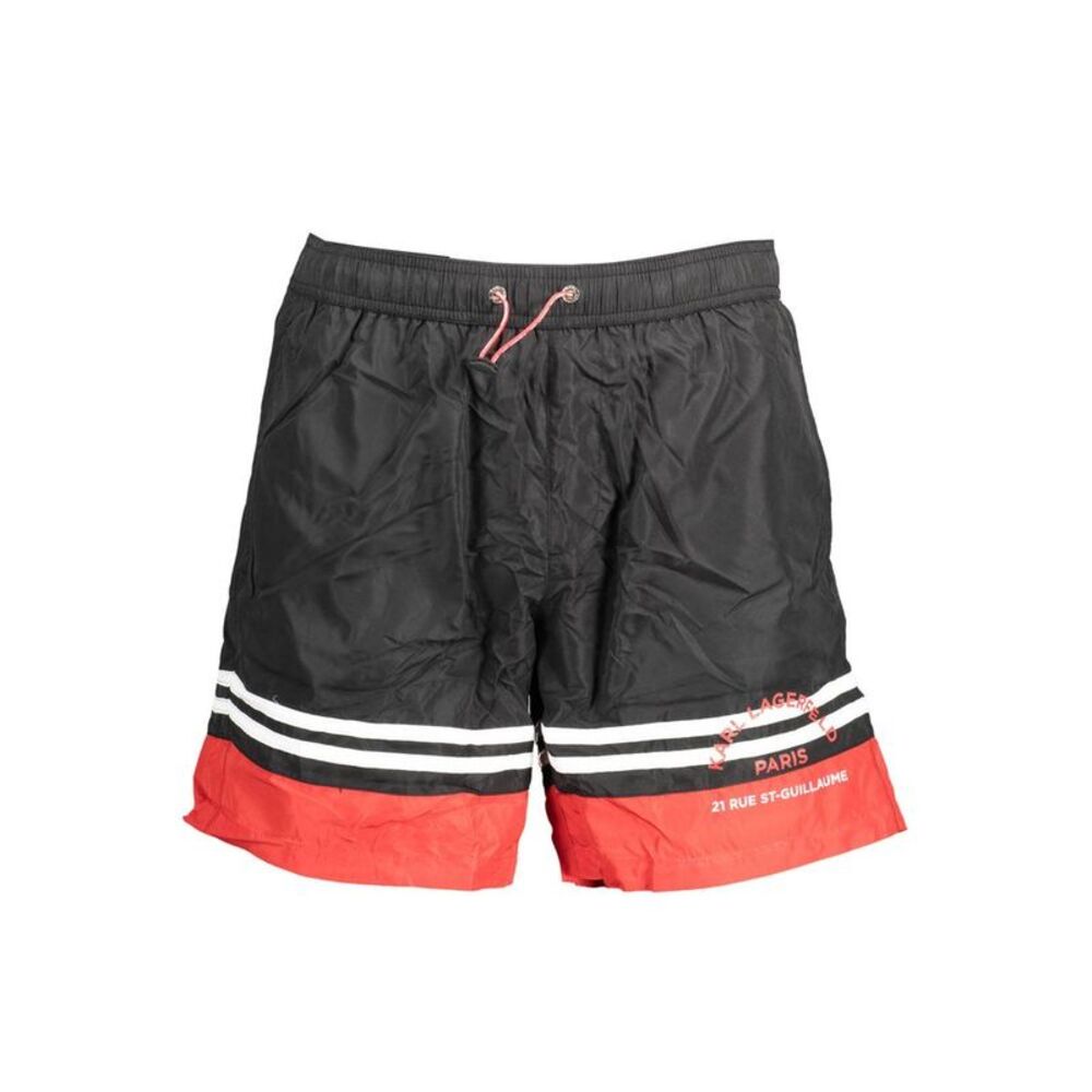 Karl Lagerfeld Black Polyester Mens Swim Men's Boxer